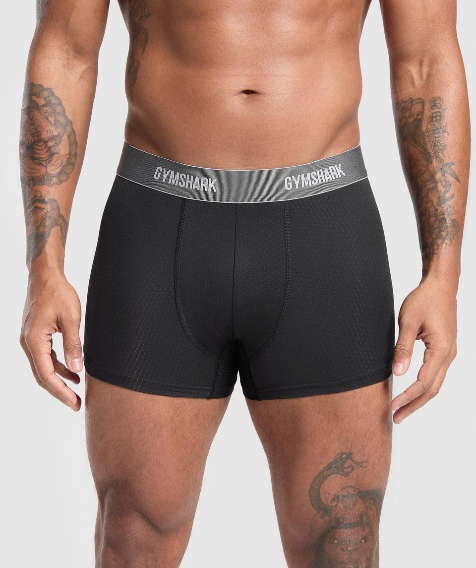 Gymshark Sports Tech Boxer 3PK "Black"