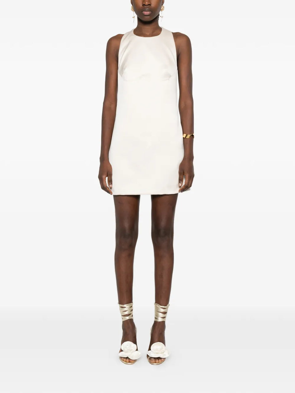 halterneck mini dress