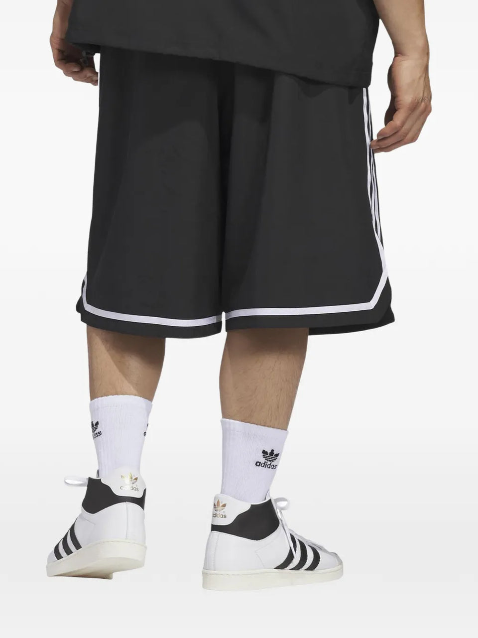 stripe-detail shorts