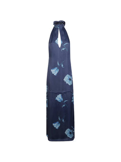 floral halterneck dress