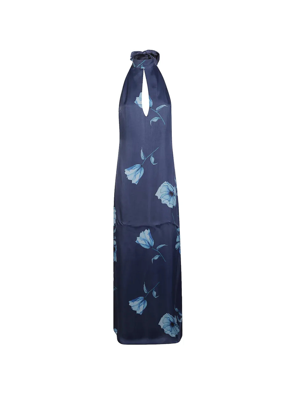 floral halterneck dress