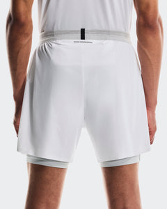 On 5" Performance 2/1 Shorts White Glacier