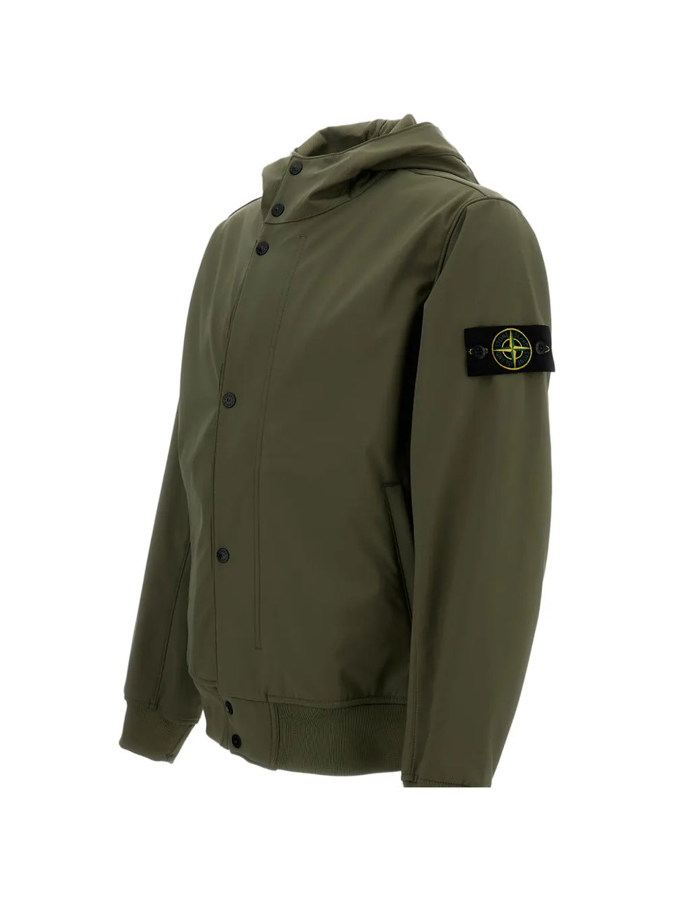 logo-patch hooded jacket