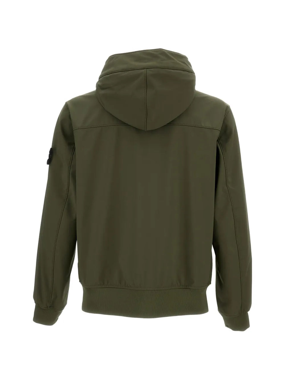 logo-patch hooded jacket