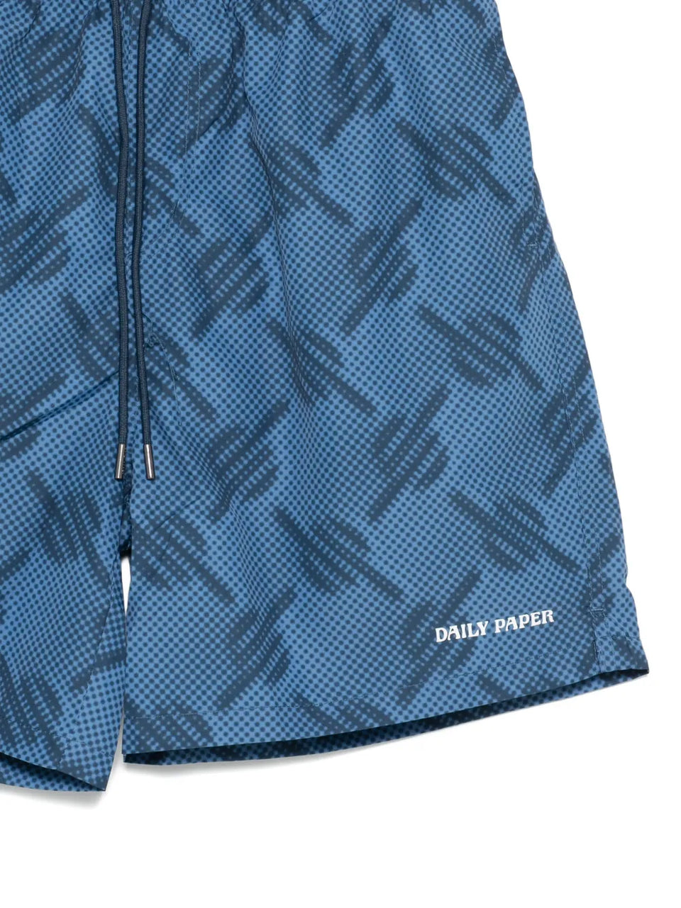 patterned swim shorts