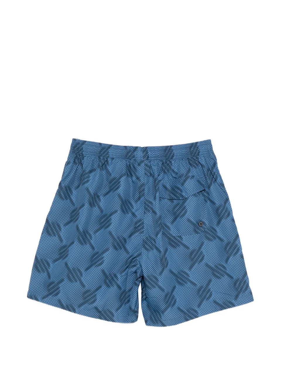 patterned swim shorts