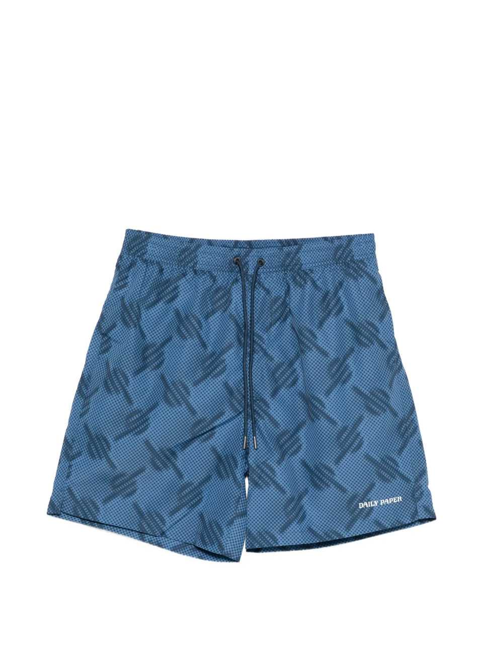 patterned swim shorts
