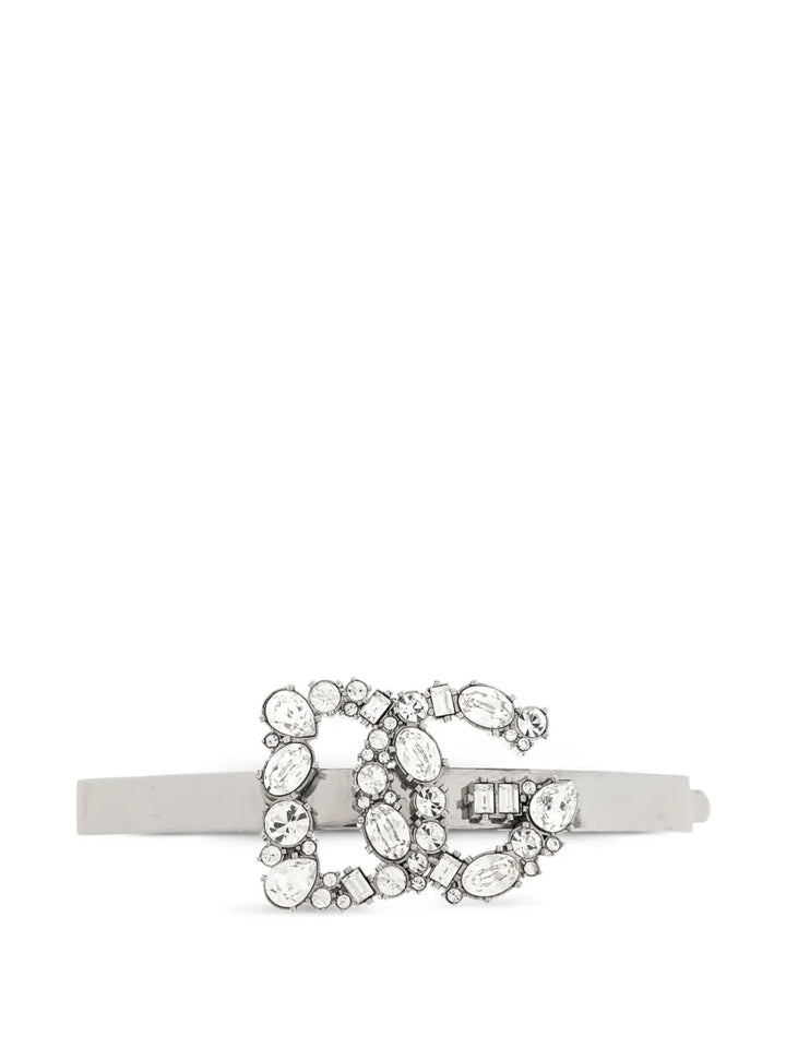 logo-embellished hair clip