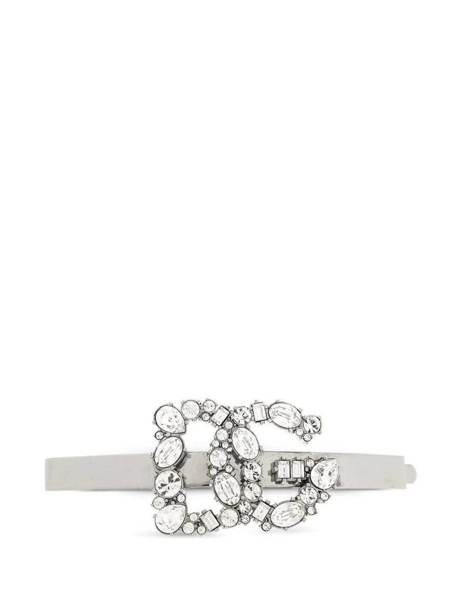 logo-embellished hair clip