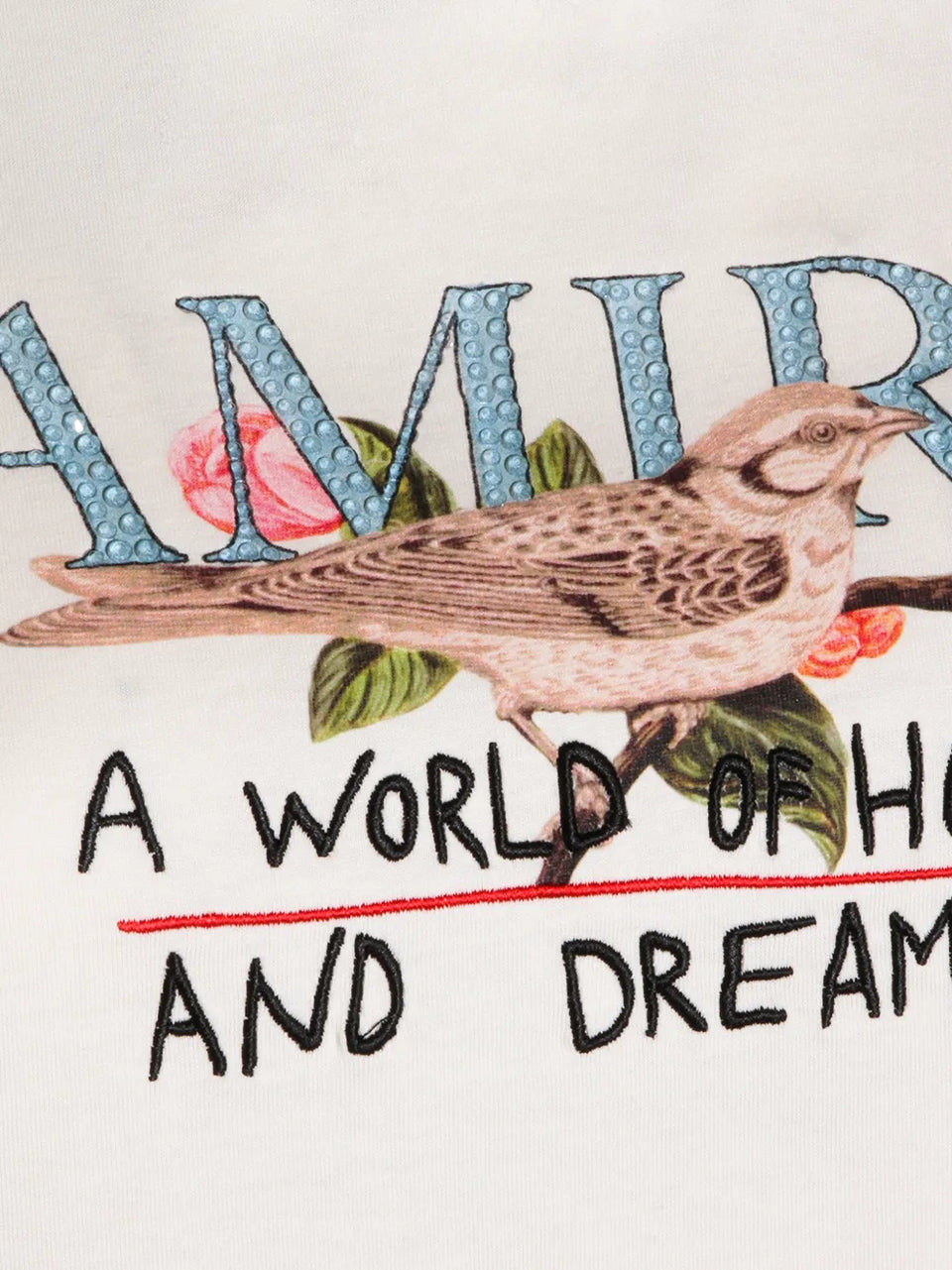 bird-print T-Shirt