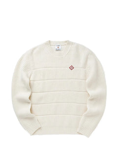 ribbed embroidered sweater