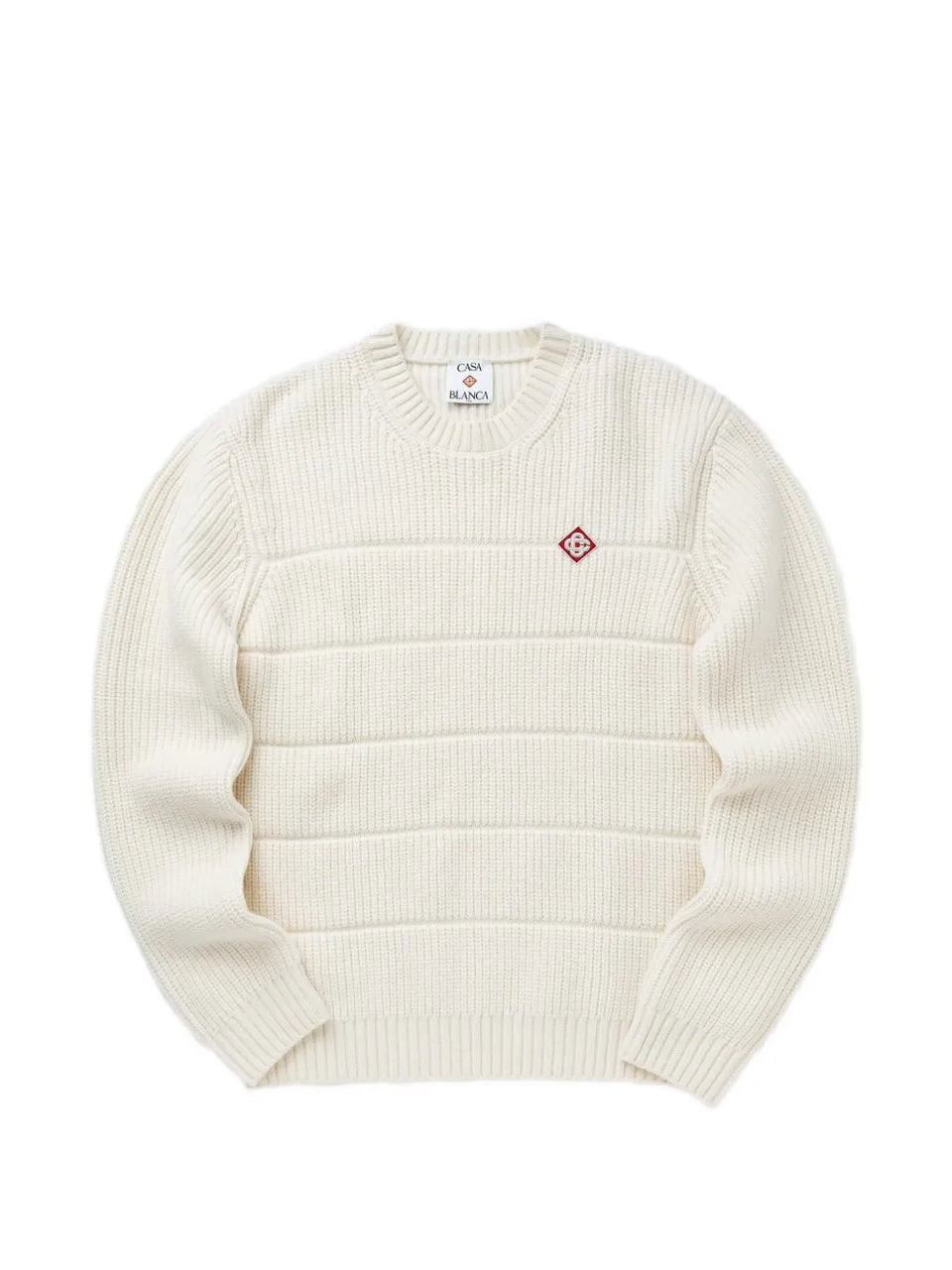 ribbed embroidered sweater
