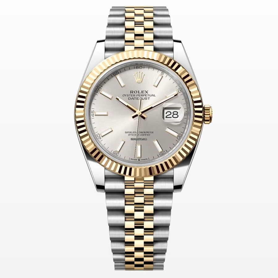 Rolex | Datejust | 126333 | Yellow gold | 41 mm | Gold/Steel | Silver | Automatic