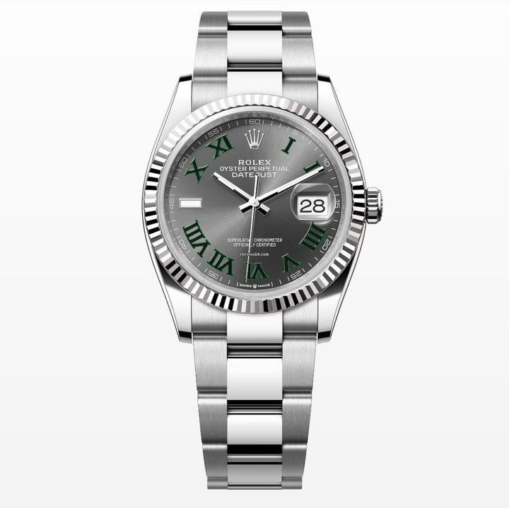 Rolex | Datejust | 126234 | Gold/Steel | 36 mm | Steel | Grey | Automatic