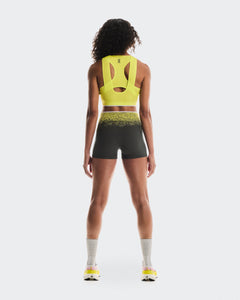 On Race Tights Shorts Lime (Women'S) (Women's)