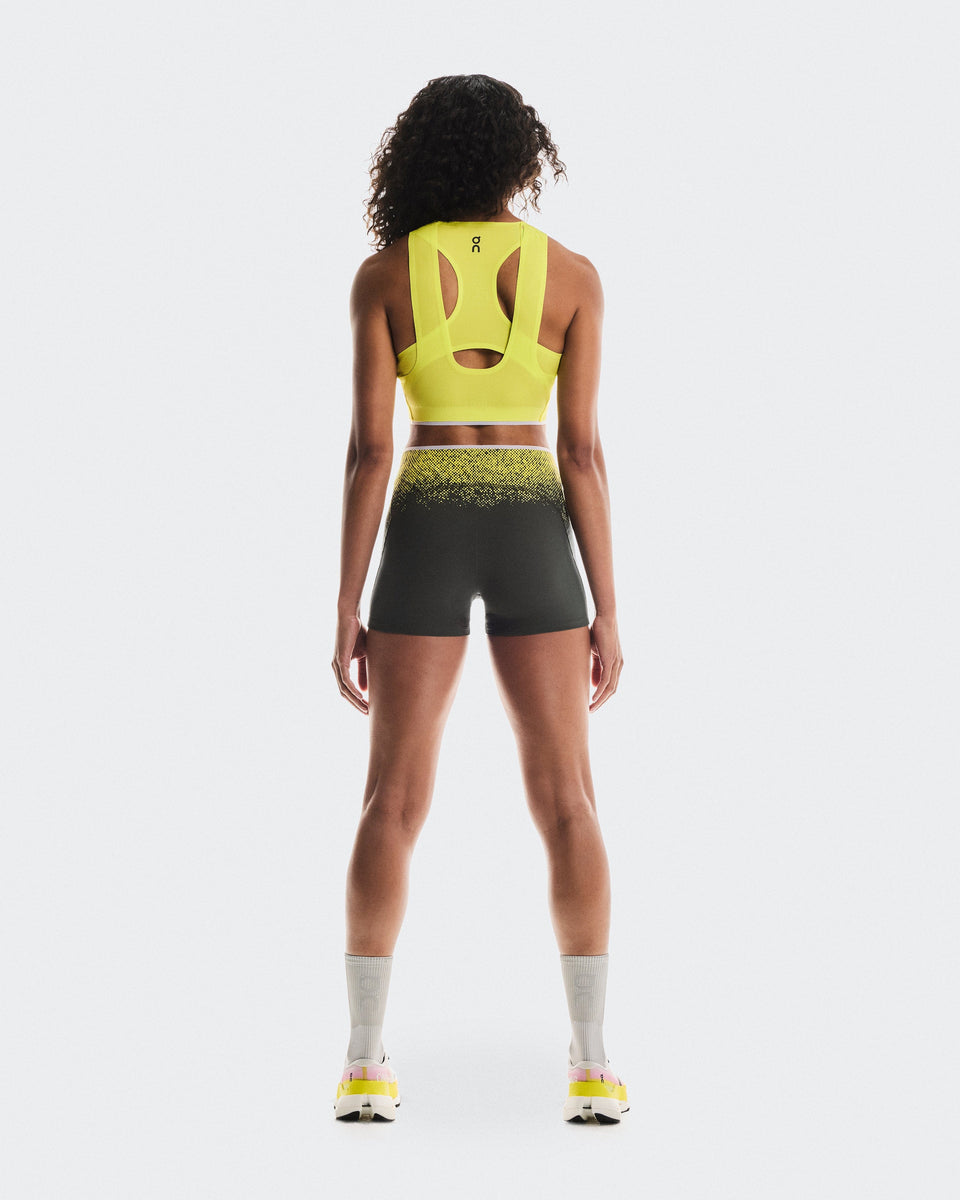 On Race Tights Shorts Lime (Women'S) (Women's)