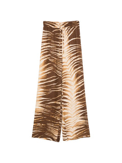 print-detail palazzo pants