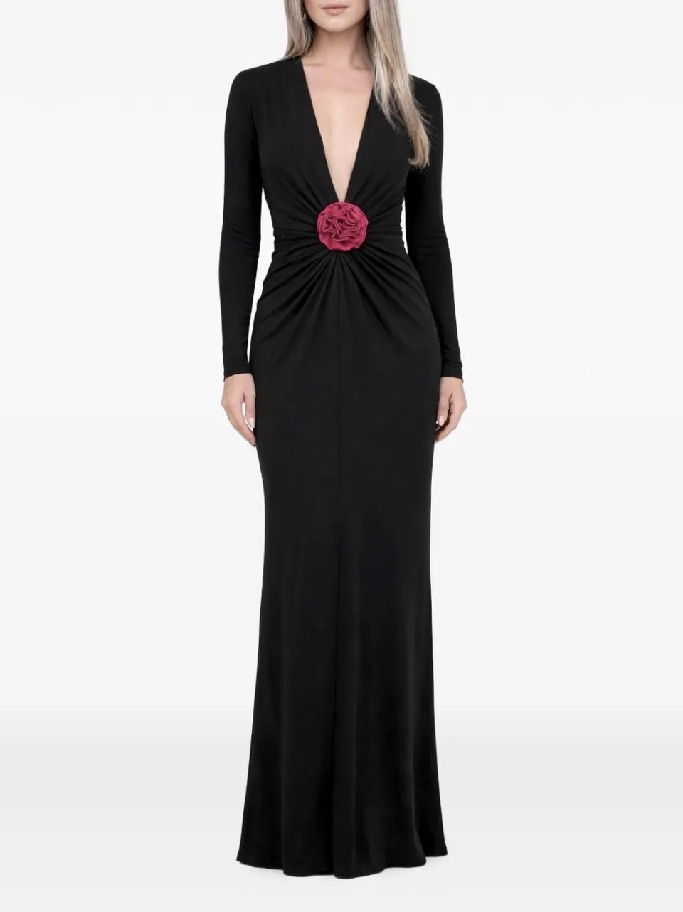 Mallorca flower-detail dress