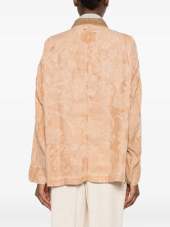 floral corduroy oversized jacket