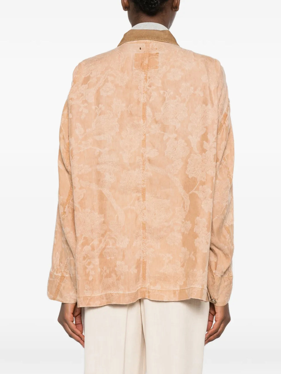 floral corduroy oversized jacket