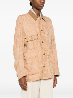 floral corduroy oversized jacket