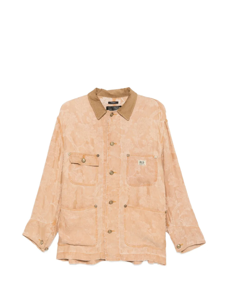 floral corduroy oversized jacket