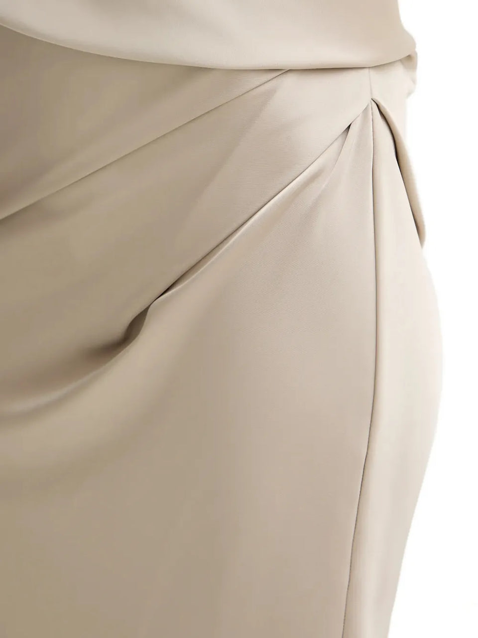 draped midi dress