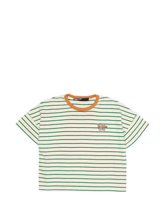 striped embroidered T-Shirt