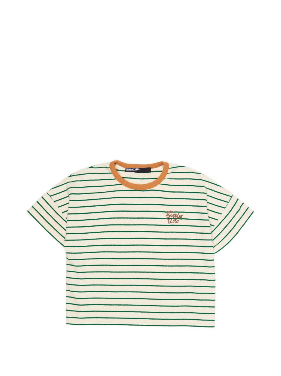 striped embroidered T-Shirt