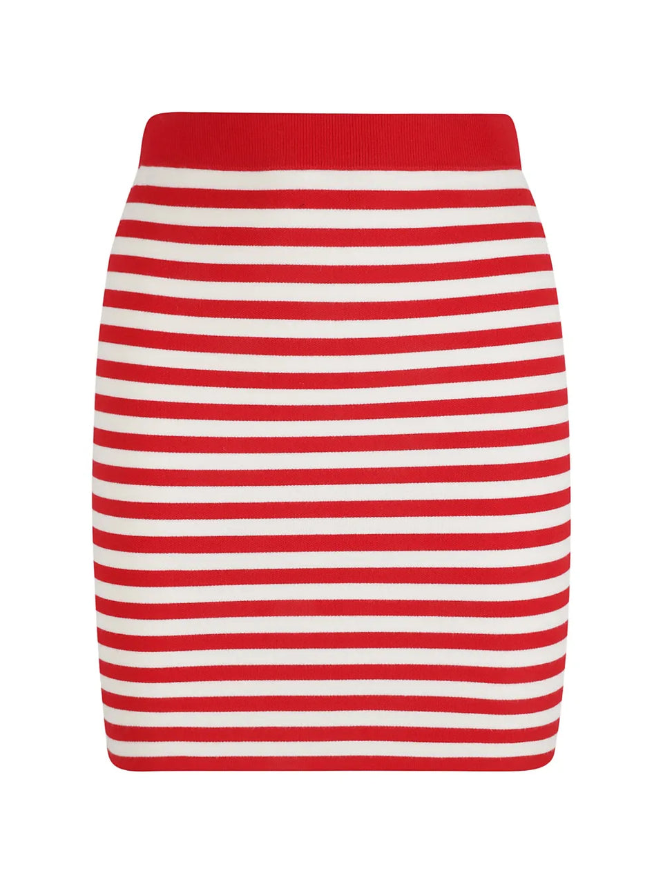 striped mini skirt