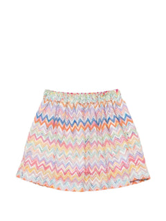 zigzag-pattern skirt