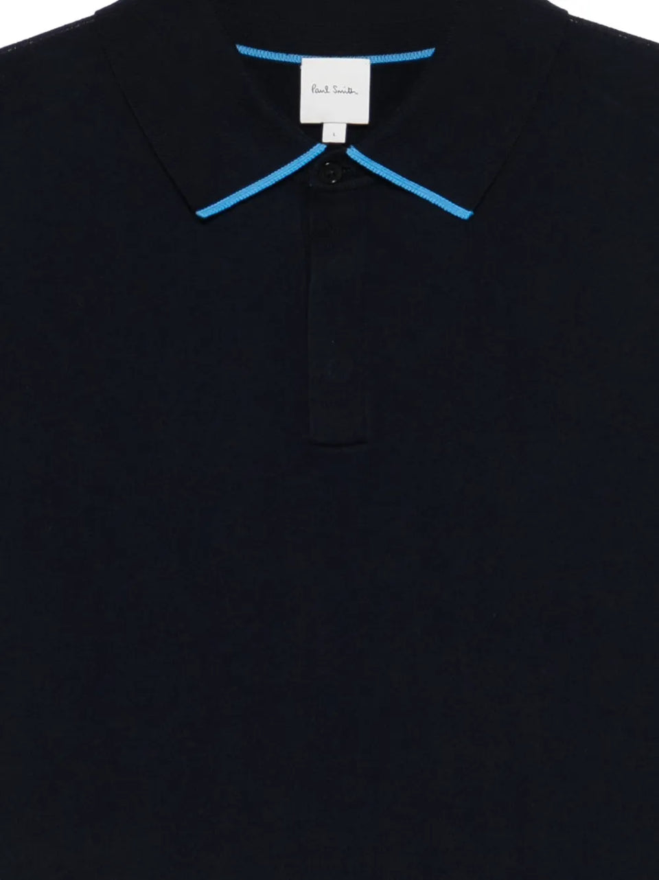 contrast-trim polo shirt