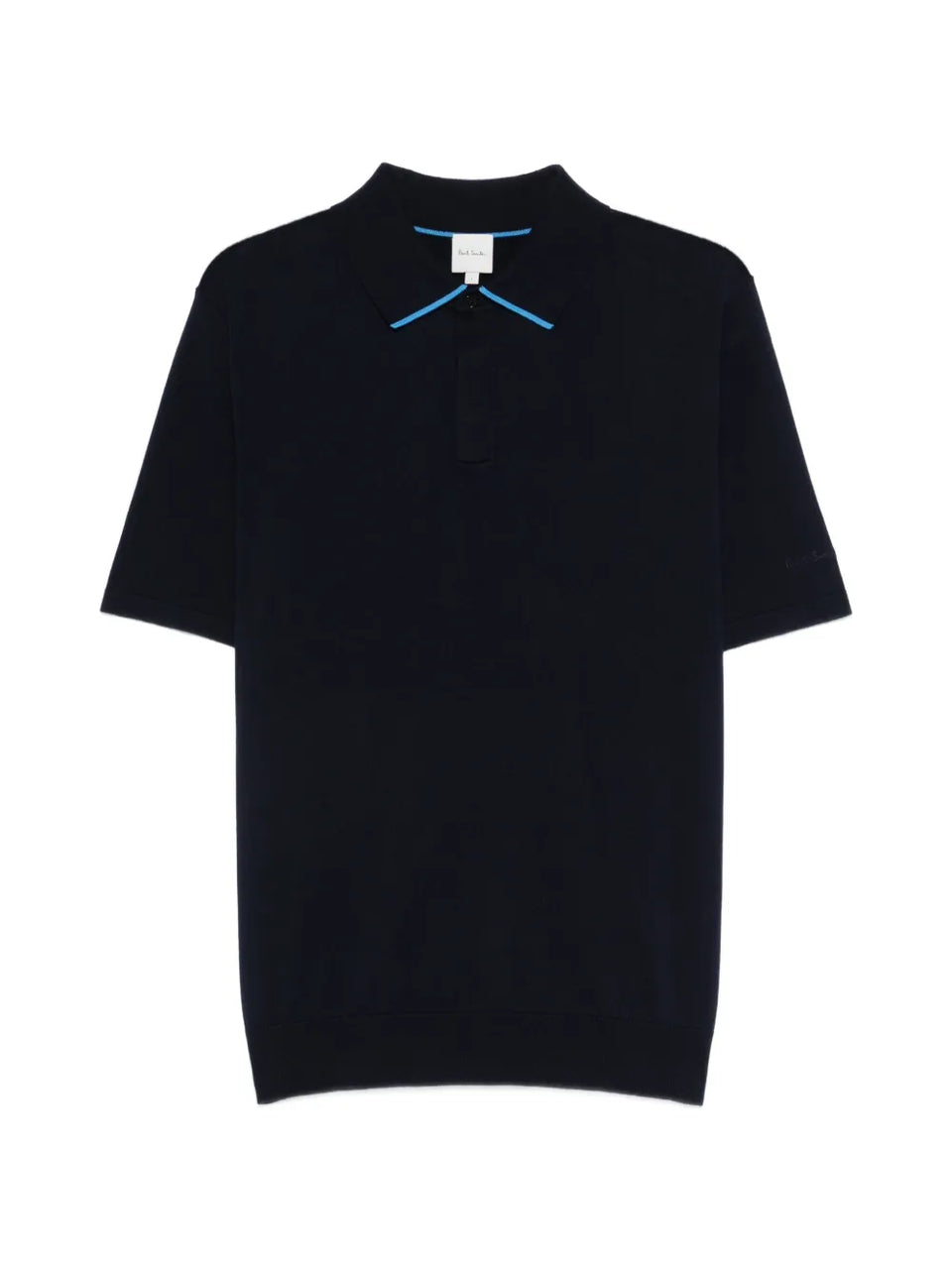 contrast-trim polo shirt