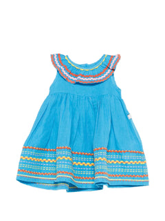 ruffled collar dress