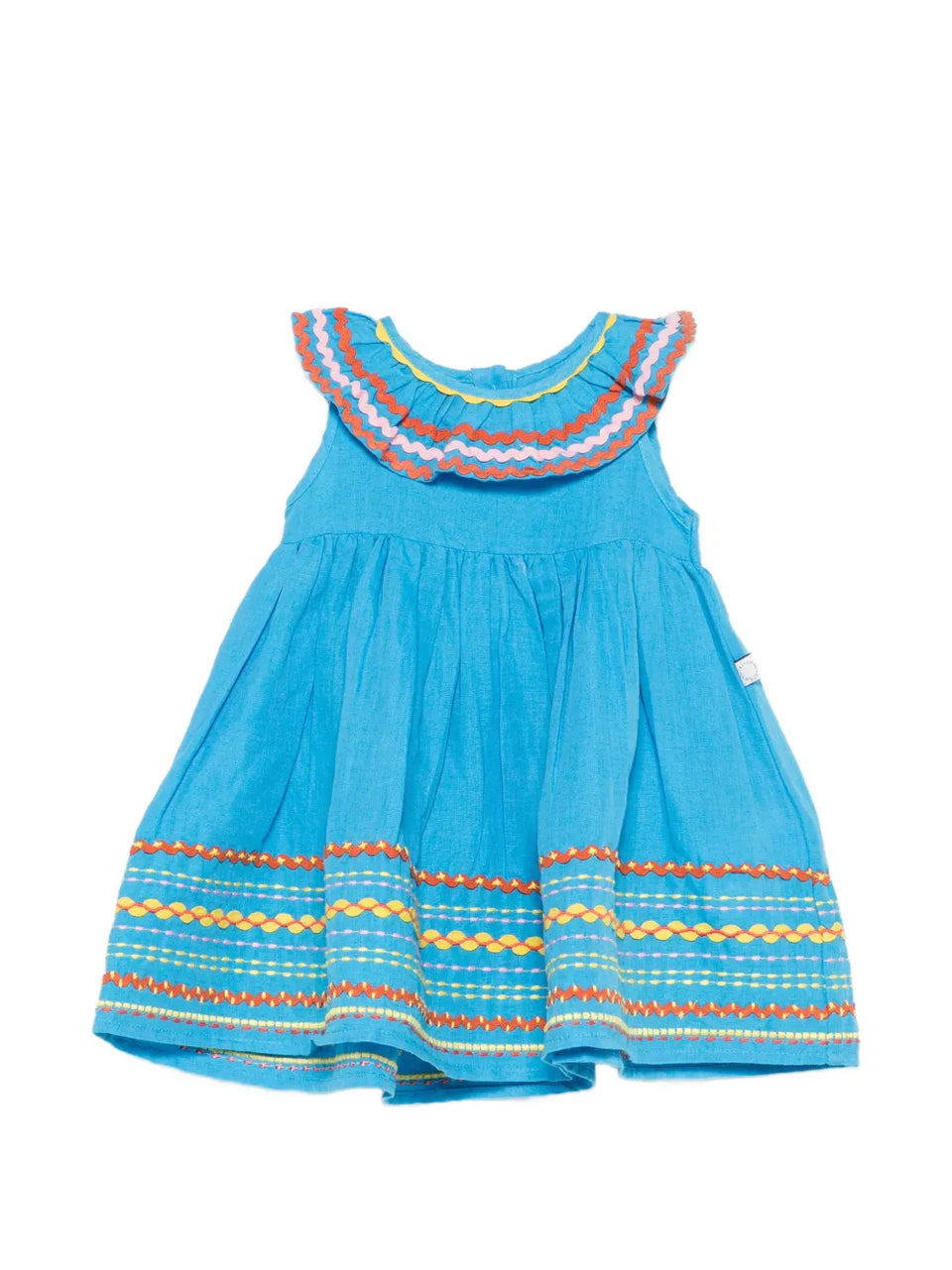 ruffled collar dress