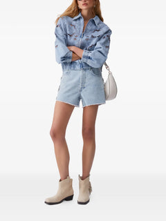 open-work embroidery jacket