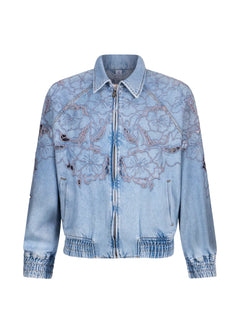 open-work embroidery jacket