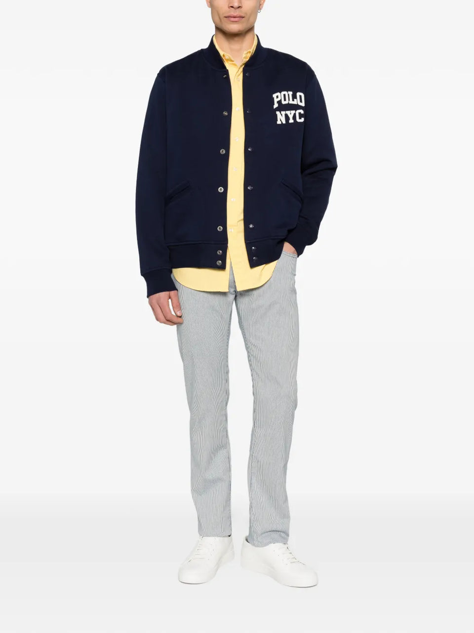 striped jeans