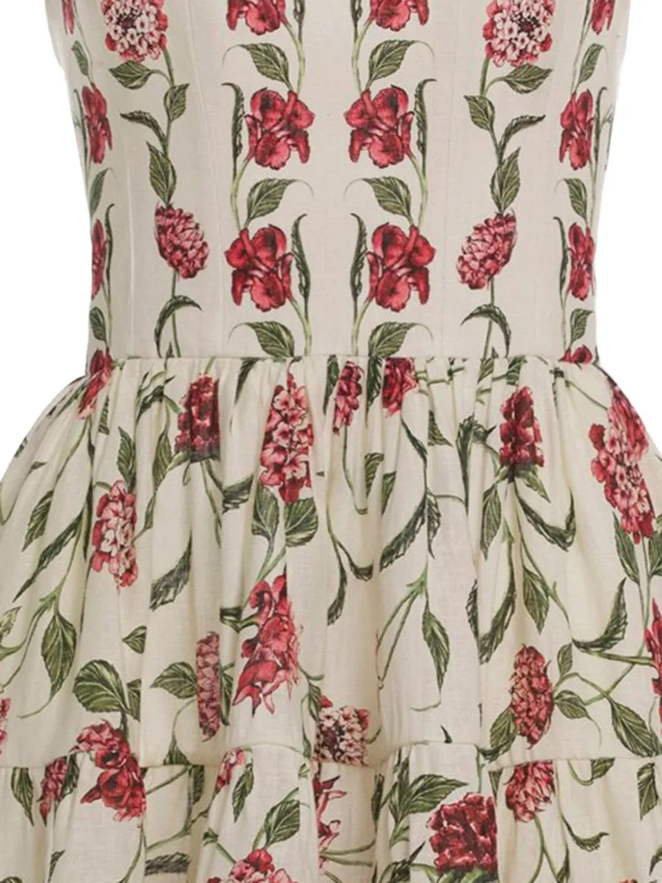 floral-detail mini dress