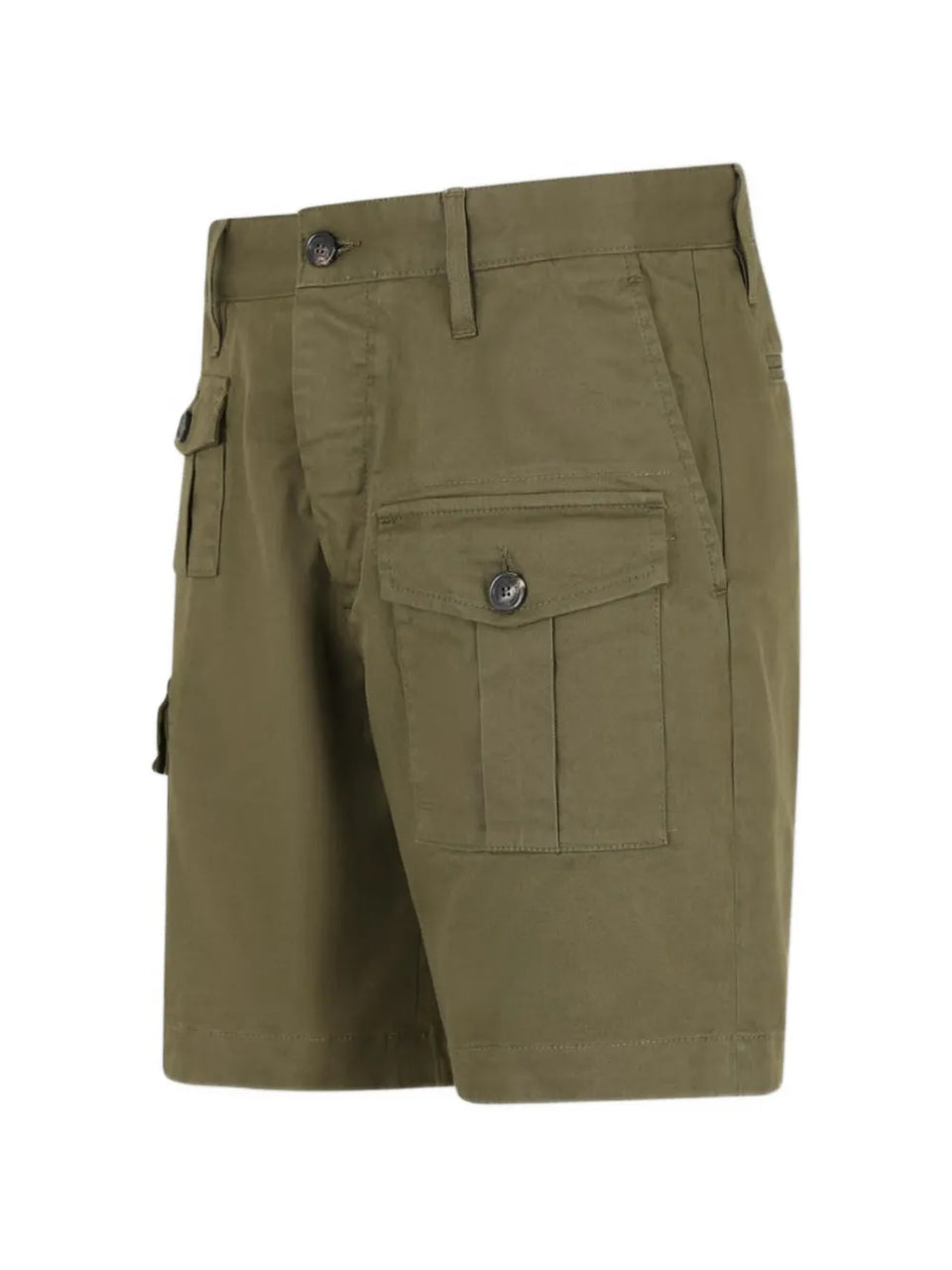 buttoned cargo shorts
