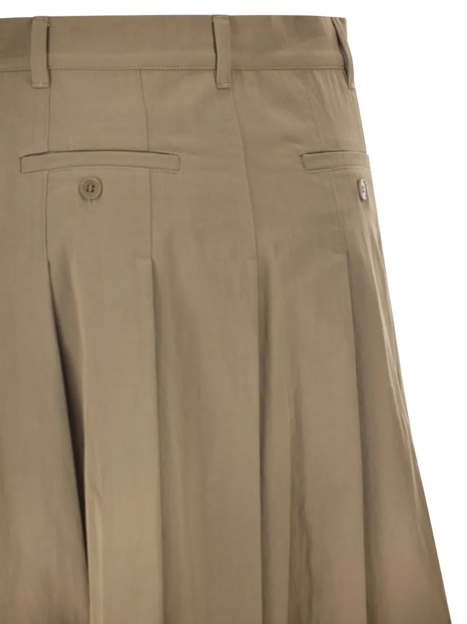 pleated A-line skirt