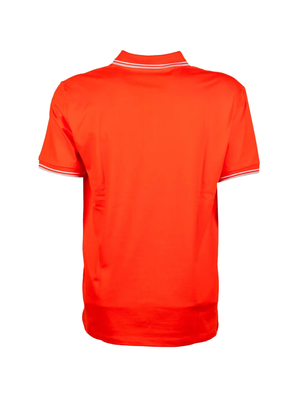 contrast-trim polo shirt