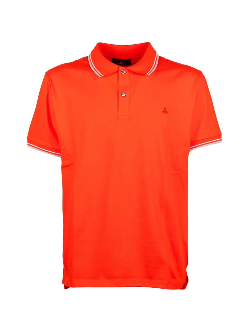 contrast-trim polo shirt