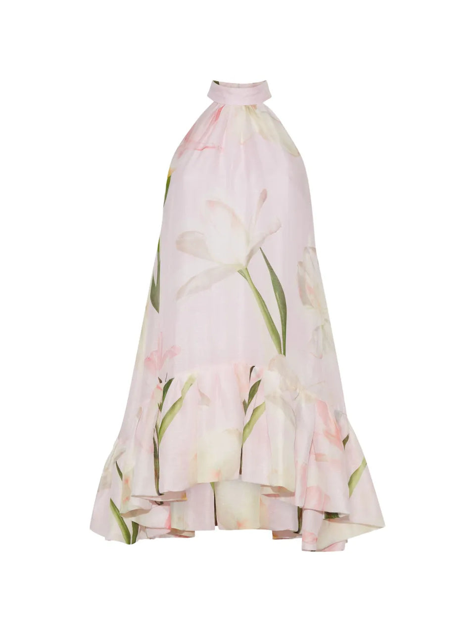 Arca floral-print ruffled dress