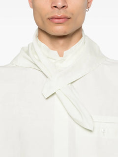 long-sleeve scarf shirt