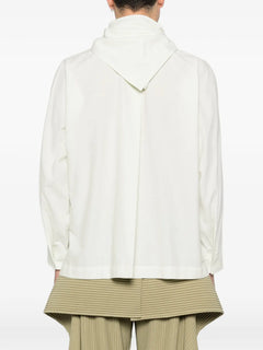 long-sleeve scarf shirt