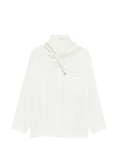 long-sleeve scarf shirt