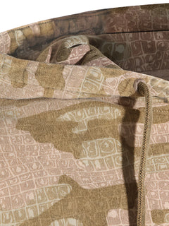 camo-print zip-up Hoodie