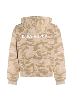 camo-print zip-up Hoodie
