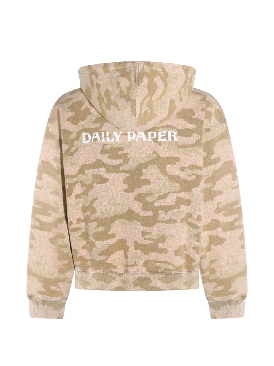 camo-print zip-up Hoodie